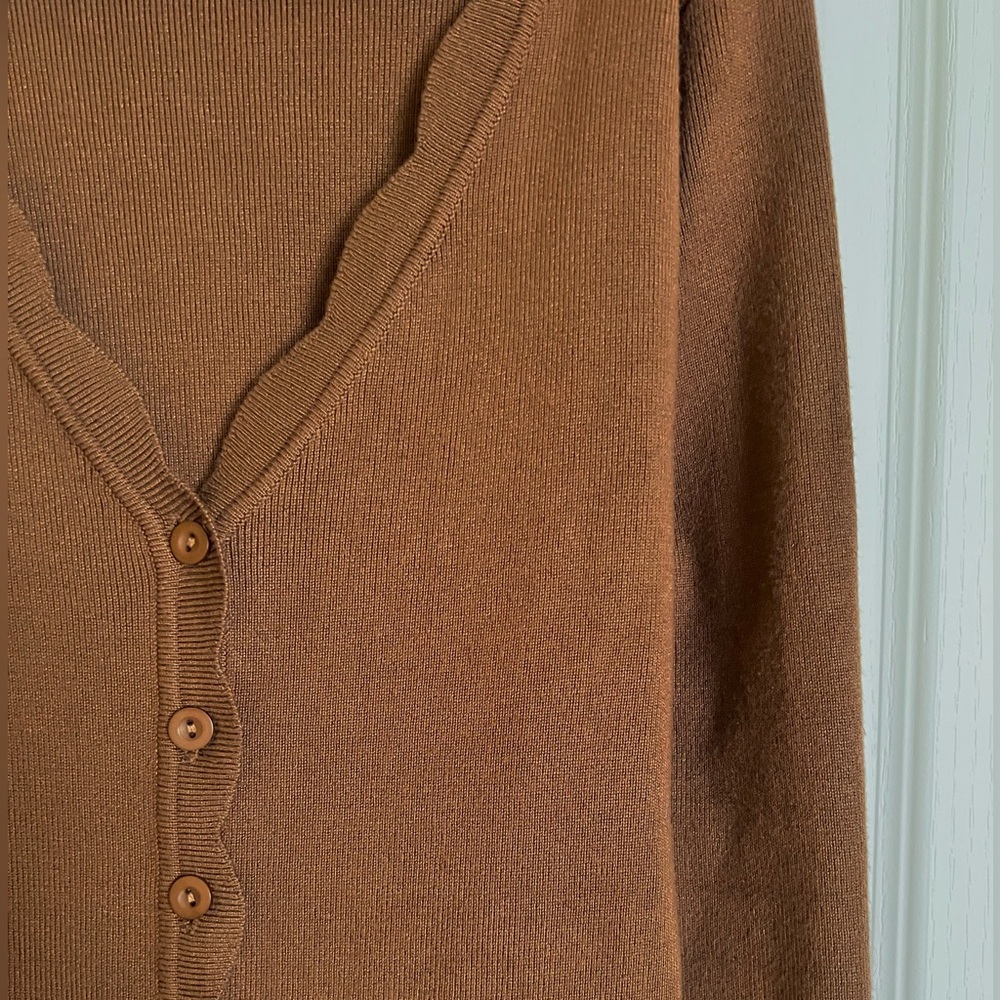Brown Button-Up Cardigan - Picture 2 of 2